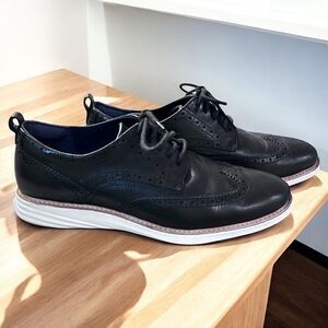 Cole Haan Men's 9.5 GrandEvolution Wingtip Oxford Black Style C26307